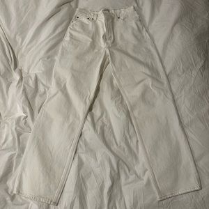 Abercrombie and fitch white jeans